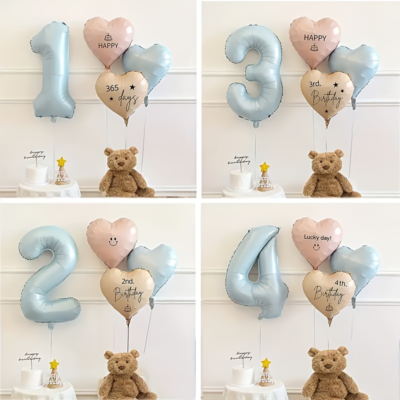 4Pcs Baby Blue Number Birthday - Baby Products Moisturizer 评论和价格
