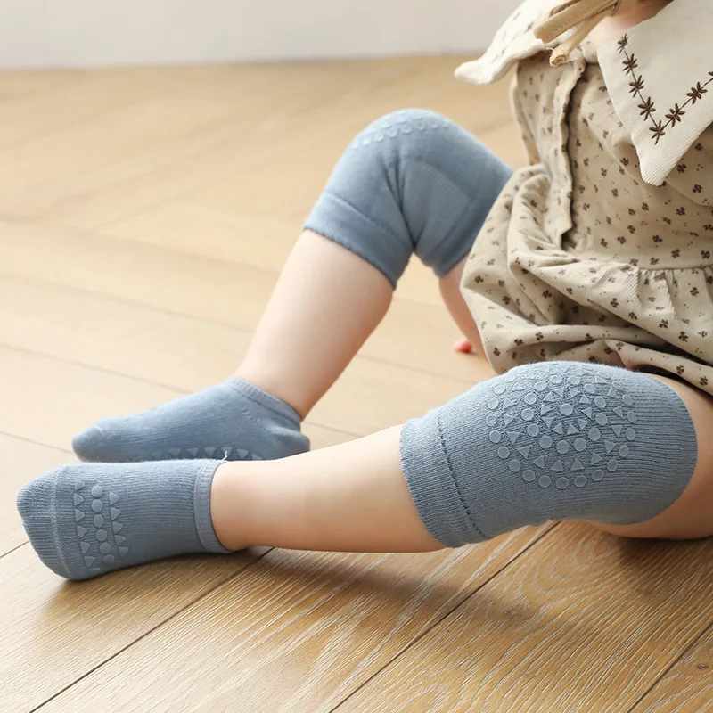 Baby Knee Pads Socks Set Solid - Baby Knee Pad Crawling 评论和价格